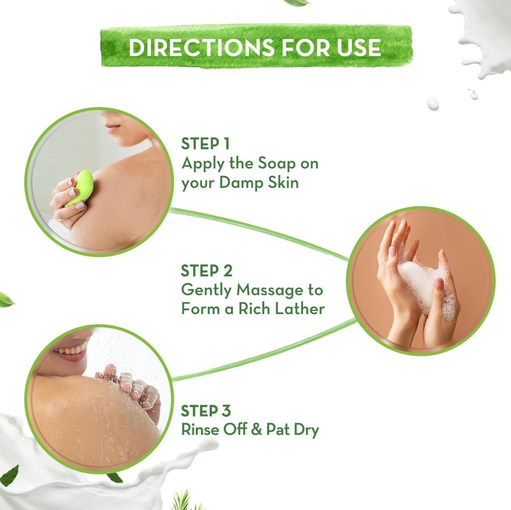 Mamaearth Neem Moisturizing Lotion Soap 125gX4 Pack of 1 Deep Cleansing Skin Purification & Hydration