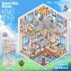 Plus Size Kawaii 3D Cartoon Small Wooden House Miniature Scene Stickers Stacked Stickers Game Stickers Children's Festival Gifts