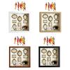 Scatola Sagome Mini Musei Fai da Te con Cornice Mini Figure Cornice Ombre Set Personalizzabile Espositore Fai da Te per Foto Ricordo