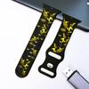 Dual-Color Eagle Engraved Silicone Strap for Apple Watch Series