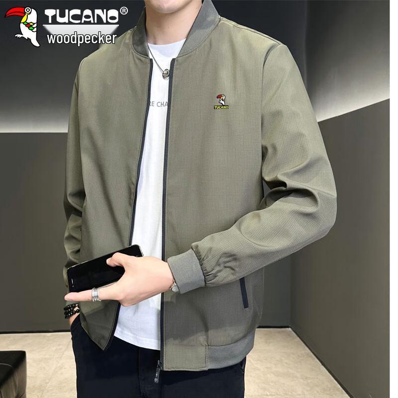 TUCANO Men's Striped Baseball Jacket