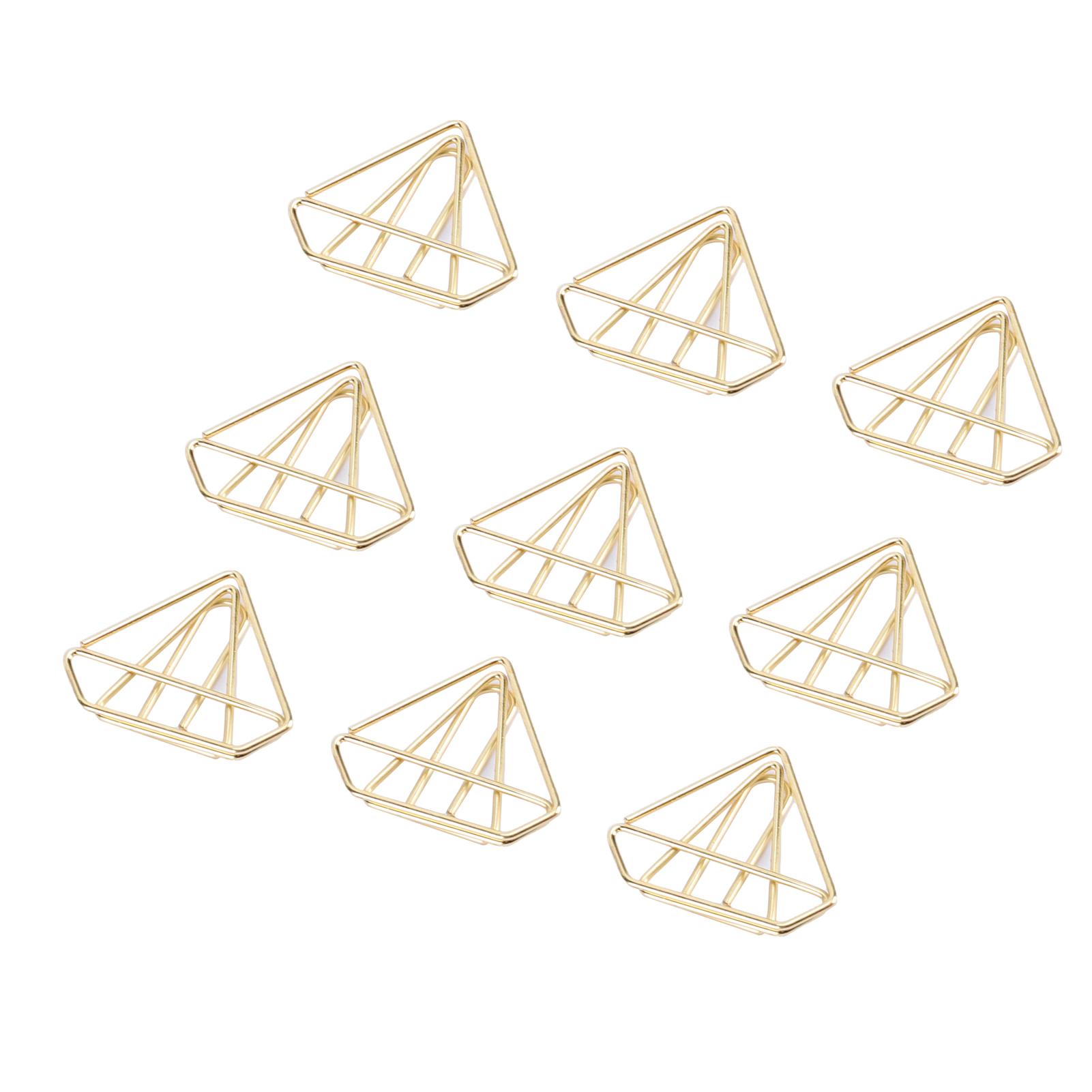 

100PCS Cute Paper Clips Stainless Steel Decorative Clips for Home School Use Gold