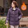 Chinese Mom's Winter Jacket: Thickened Fleece-Lined Coat for Middle-Aged & Elderly Women, 2025 Warm Cotton Outerwear