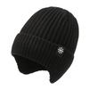 Mens Winter Knitted Beanie Hat With Ear Protection Scarf Set Warm Thick Hooded Cap Cycling Outdoor