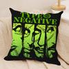 TType O Negative Cushion Cover Soft Plush Fabric DoubleSided Printed Cushion Covers for All Seasons Home Decor