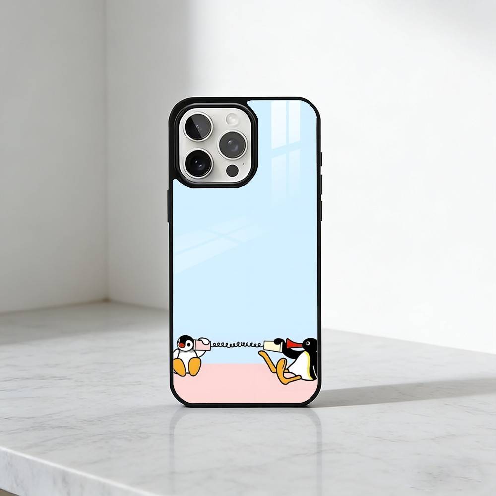 Kreative P-Pinguin Handyhülle Für iPhone17,16,15,14,13 Plus,Pro Max Magnetisch Für Magsafe Kabelloses Laden