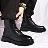 Fashion New Casual Leather Boots Men Stylish Male Comfortable Ankle Boots Outdoor Luxe for Men Boots All-match Classic Walking Shoes