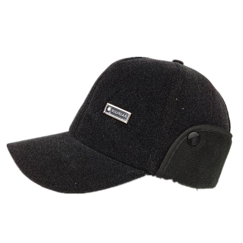 Winter Lei Feng Hat with Thick Lining, Ear Protection, Flat Top, Outdoor Leisure, Warm and Stylish