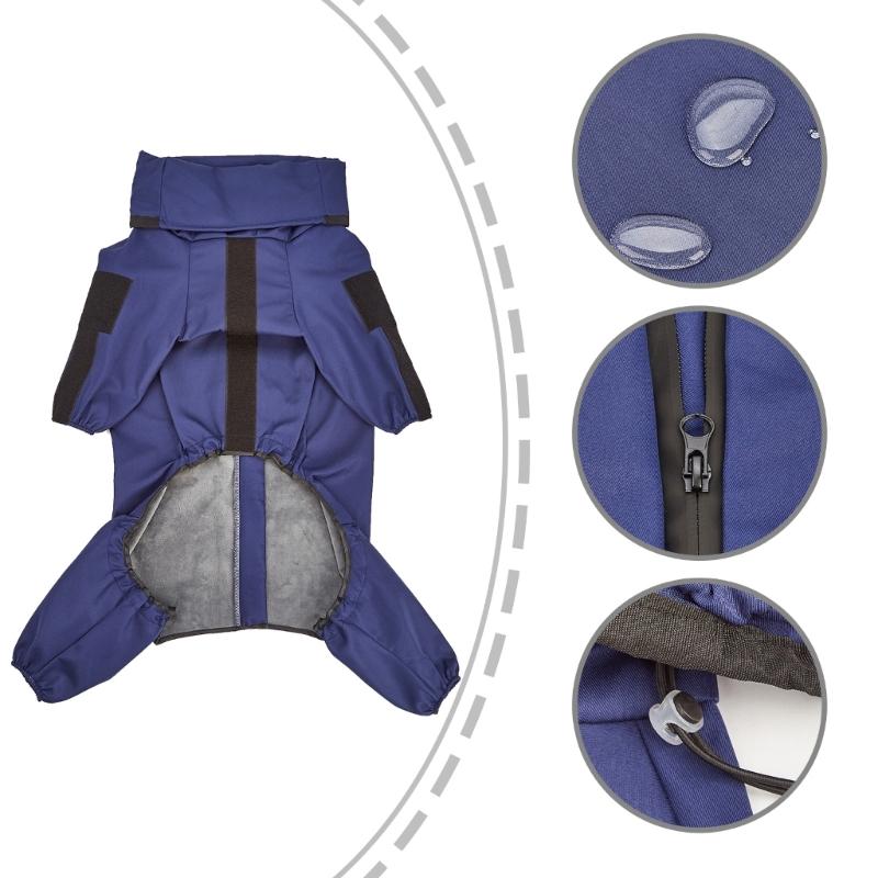 Dog Raincoats Hooded Slicker Large Ponchos for Small To Large Dogs and Puppies Puppy Rain Ponchos Rain Coat Rainwear
