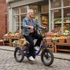 Elektrický bicykel Apefox Rh30 18" koleso 500W motor Mestský elektrický nákladný bicykel 48V 15Ah Dvojité kotúčové brzdy 7 rýchlostí Maximálny dojazd 70 km Modrý