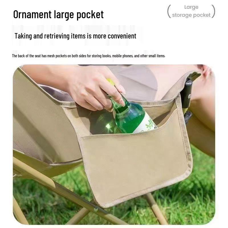 Foldable Outdoor Chair with Adjustable Backrest and Footrest