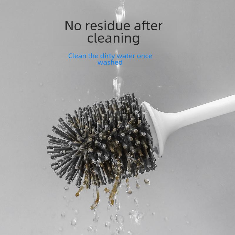 "Sada nástěnných silikonových toaletních kartáčů pro úklid domácnosti"