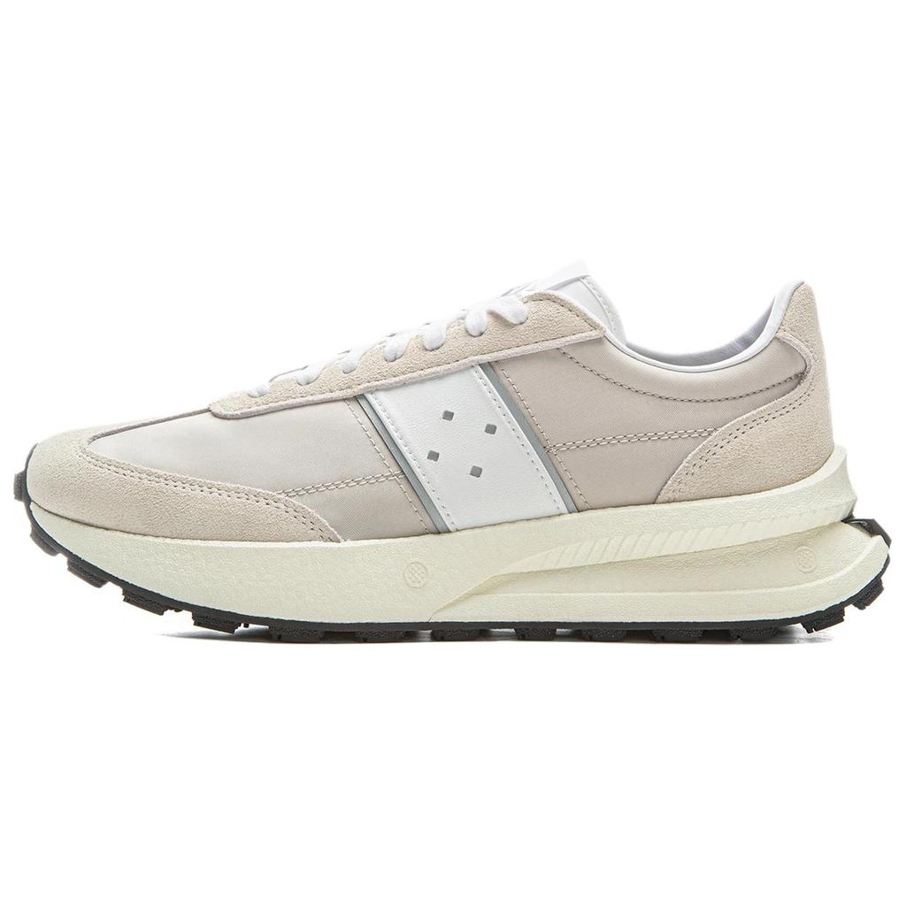 New LiNing Abrasion Resistant Breathable Low top Casual Shoes Unisex Ecru AZGV107-7