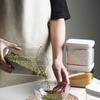Clear Plastic Sealed Food Container Kitchen Dry Goods Storage Jar With Secure Lid For Freshnesses Preservation