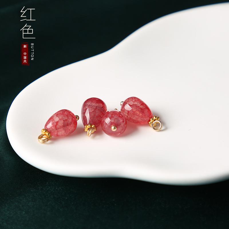 

Китайский национальный стиль пуговицы чонсам ханьфу Тан костюм рубашка глазурованные дисковые пуговицы аксессуары высококачественная рубашка треснувшие пуговицы red broken crack