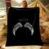New Arrival! Angel Wings Theme Soft Blanket for Bed Bedroom Sofa Picnic,Warm Throw Blanket for Cover Outdoor Leisure Nap Office