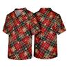 Men's Christmas Themed Holiday Caregiver Uniform for Work in Hospitals and Clinics
