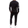 Men's  Winter Printed Sweatshirt Top Pants Sets Sports Suit Tracksuit