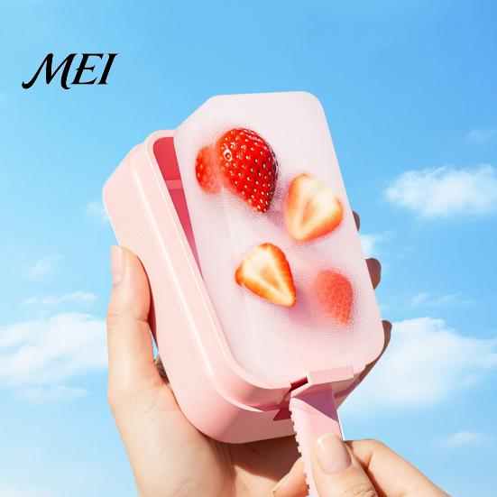 Ice Lolly Mold Silicone Pop with Stick, Food Grade Reusable Cream Non-stick Maker Lid, DIY Summer Freezer for Kitchen