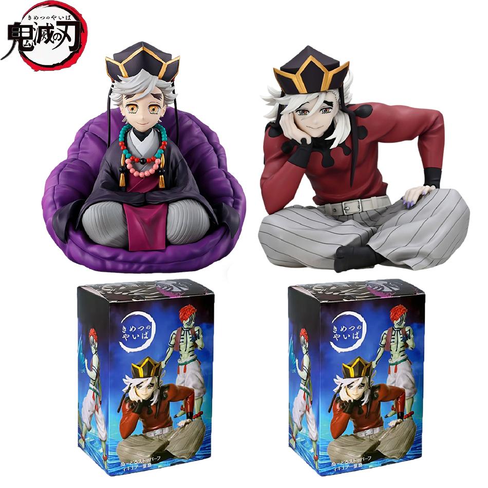 2 Kinds Anime Demon Slayer Douma Premium Chokonose Noodle Stopper Anime Figure Action Figures Collection PVC Model Playthings