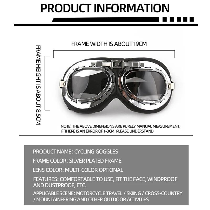 Universal Motorcycle Goggles for Harley Goggles Retro fashion Cool Motorcycle goggles skiing goggles motorcycle helmet Goggles