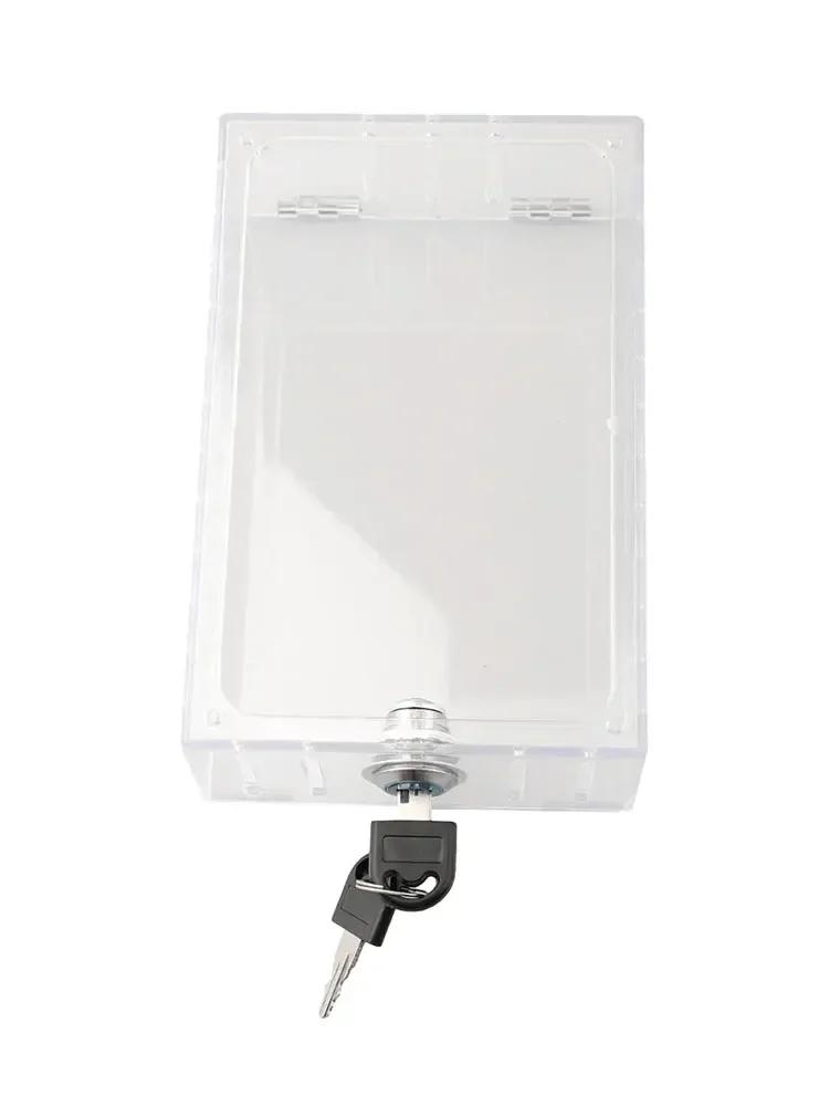 Zamek na klucz termostatu Pudełko z zamkiem na termostat Do użytku domowego Do użytku biurowego Wysokiej jakości materiały PS Zawiera 2 klucze Bez przebarwień