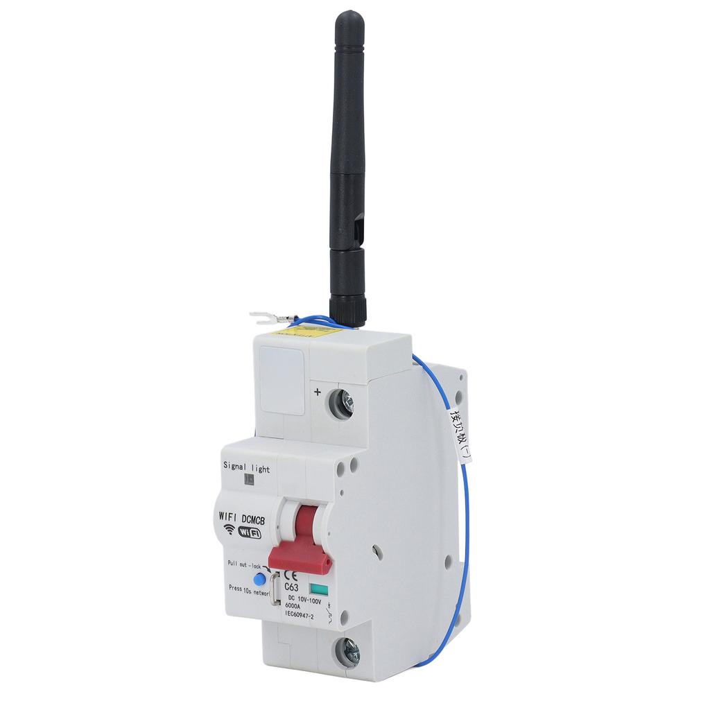 Smart WiFi Circuit Breaker Voice Speaker Mobile Remote Control 1P Miniature Air Switch DC10V?100V