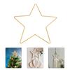 30cmx3mm Metall Pentagram Verglasung Wandbehang Ornament für Zuhause Büro Weihnachtsbaum Party Dekoration