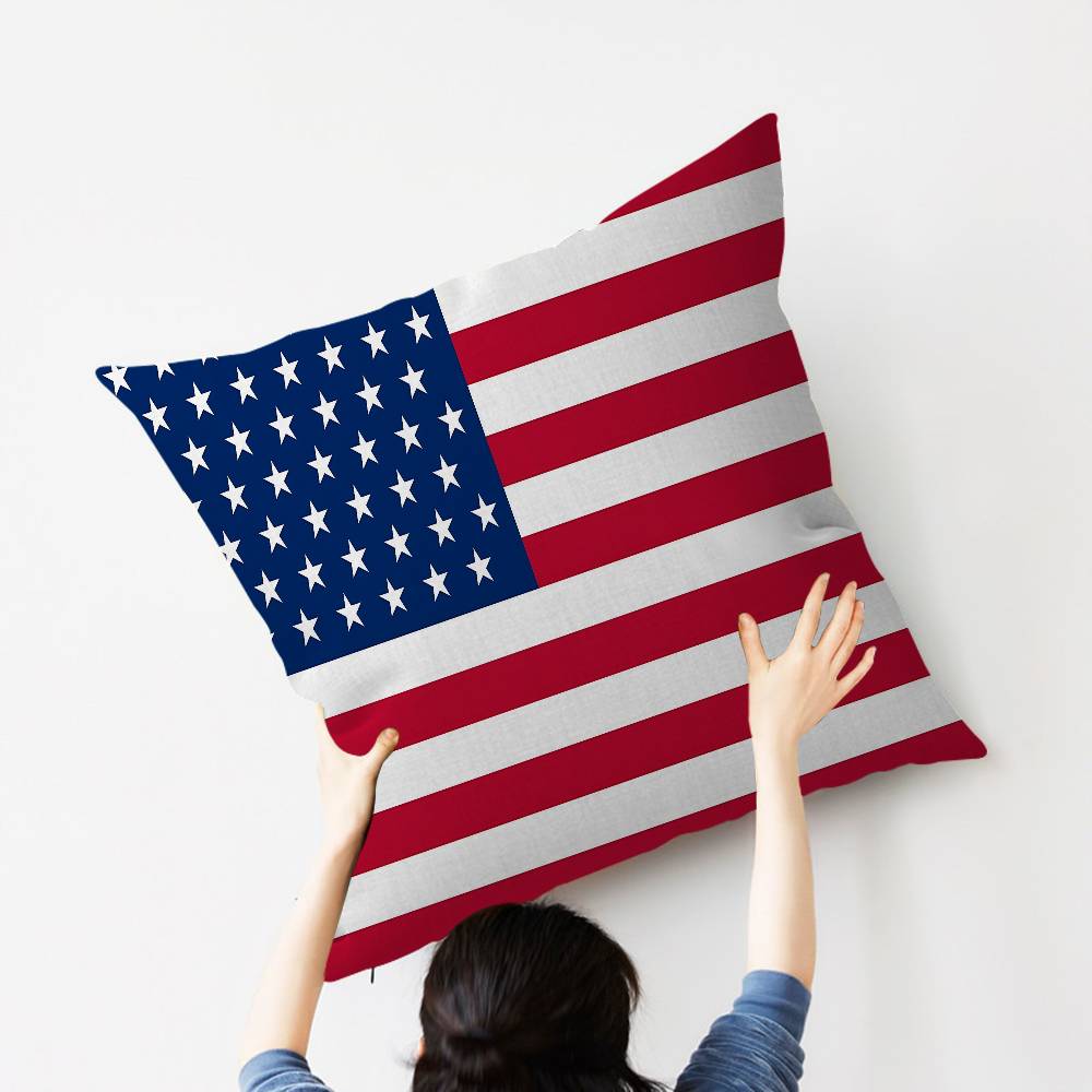 American Flag USA Maple Design Cushion Cover Happy Autumn Harvest decor Holiday Decorati Pillow Cover