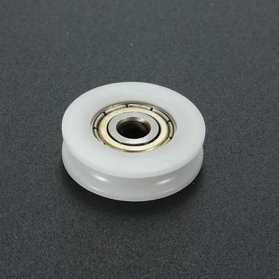 10pcs U Groove Nylon Round Pulley Ball Bearing Wheel Roller for Door Windows Shower Pulleys Drawer 3D Printer Accessories