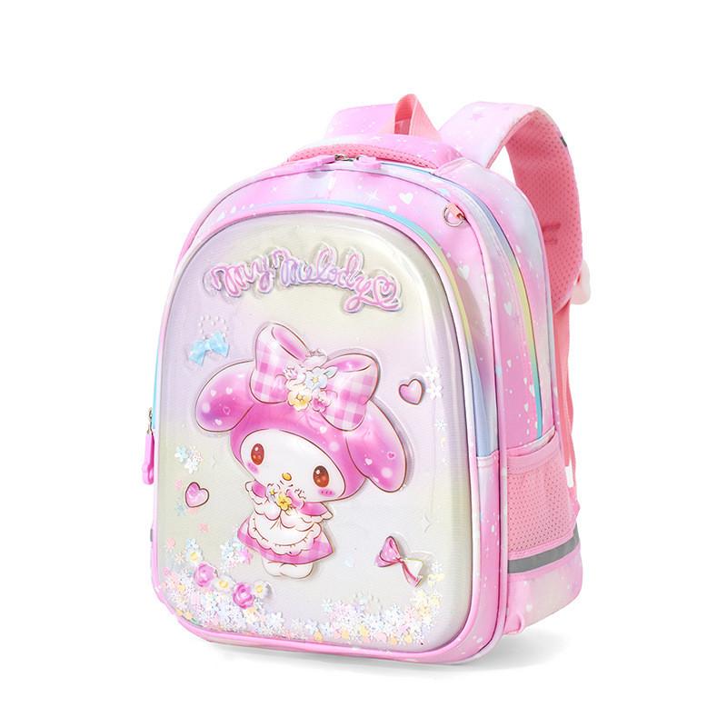 Sanrio Melody Kids School Backpack With Lightweight Nylon Design For Preschool Children