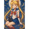 Gleznošana pēc numuriem Gleznas krāsošanai - Sailor Moon un Luna 40x50 cm