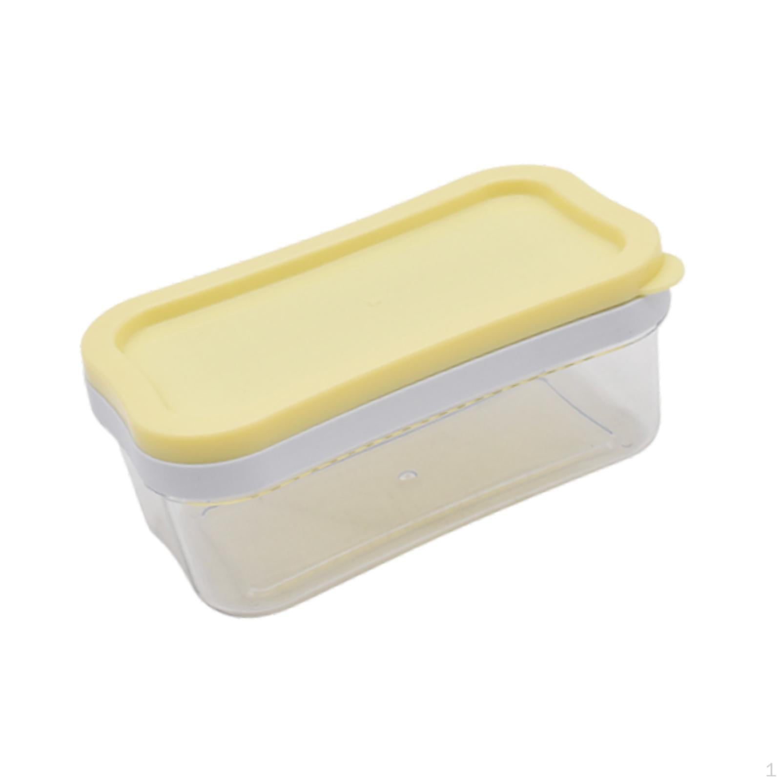 

Dish with Lid,Cheese Storage Box, Keeper Easy Cutting and Storage,for Fridge Kitchen