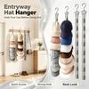 Baseball Cap Display Storage Rack Hanging Rope Hat Organizer Clips Hat Hanger Suitable For Wardrobe Closet Door Bedroom Space