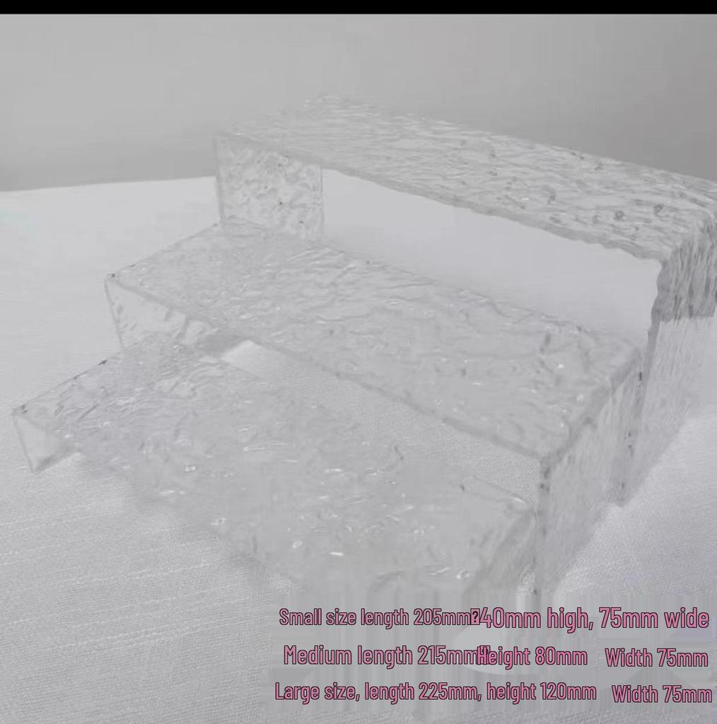 Blue Acrylic Dessert Table Display Stand for Tea Break & Birthday Ornaments