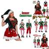 Deluxe Velvet Christmas Elf Santa Claus Cosplay Costumes Carnival Party Role Play