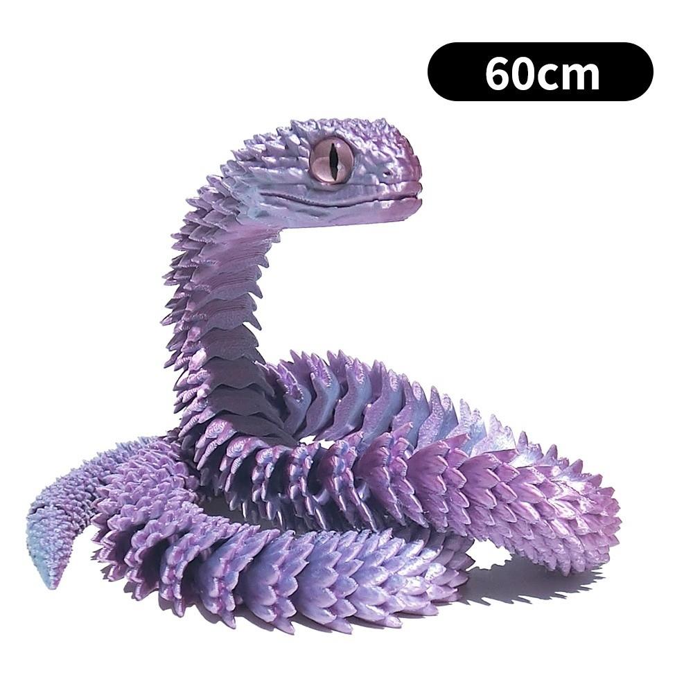 Movable Joint Snake Fidget Toy PLA Simulation Snake New Desktop Ornament Kids Play