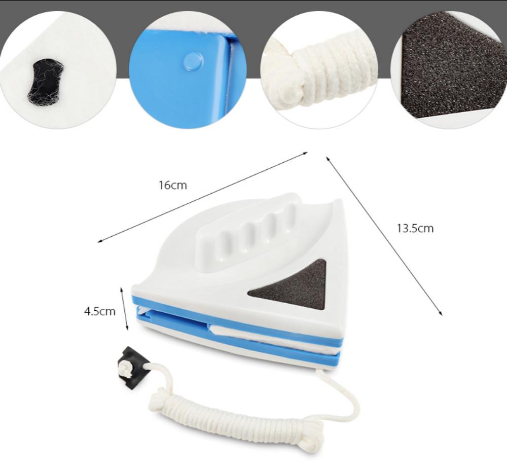 Window Wiper Glass Cleaner Brush Tool Double Side Magnetic Brush for Washing Windows Glass Brush
