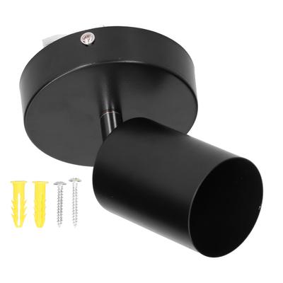 Base per faretto GU10 con testa singola in ferro battuto regolabile per faretto da camera da letto