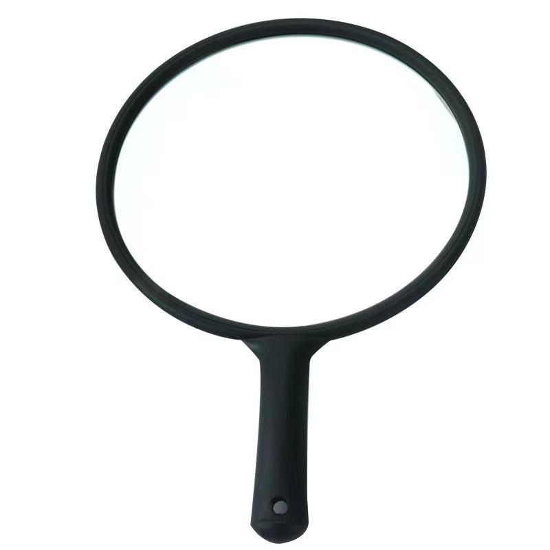 High-Definition Round Handheld Beauty Mirror for Hair Salons and Makeup