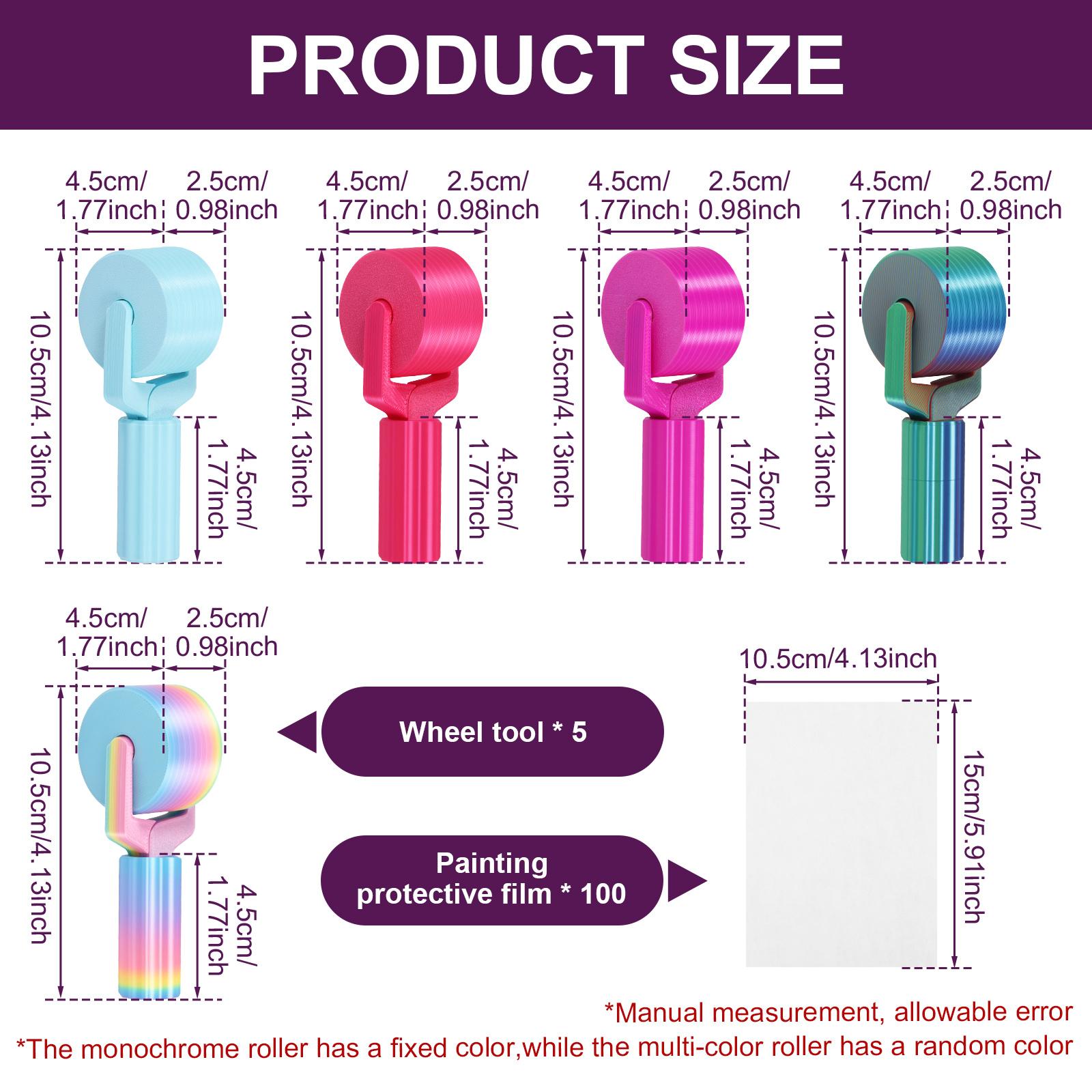 

5Pcs Diamond Painting Roller Art Tool Accessories Portable Diamond Art Hand Press Roller Tool for Diamond Painting Embroidery