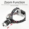 High Power LED USB Rechargeable Headlamp 3 Lighting Modes Zoomable Head Lights  Outdoor Activities
