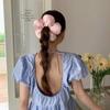 Handmade Flower Hair Tie Cotton Hair Bands Women Fashion Accessories Hair Scrunchies Ponytail H E8J6