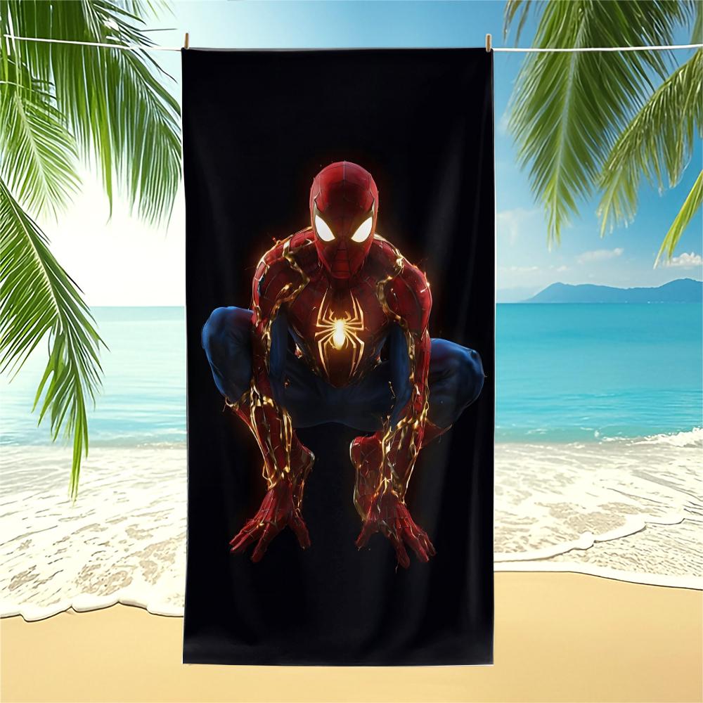 Superhero Spider-Man Beach Towel, For Travel Gym Shower Camping Quick Dry Sports Classic Large Beach Towels,Best Kids Boys Gift