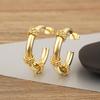 Nidin New Retro Creative Big Circle Hoop Earrings For Women  Female 4 Styles Irregular Geometric Ear Jewelry Wedding Party Gifts