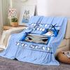 1pc JUST SLAY Soft Flannel All Season Throw for Home, Office, Outdoor UseDurable Comfort Soft Warm Throw for Home