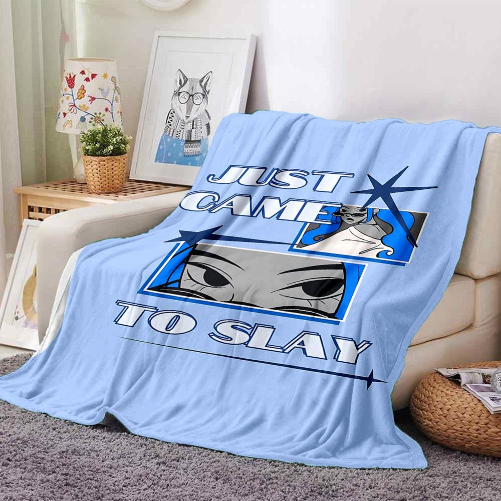 

1pc JUST SLAY Soft Flannel All-Season Throw for Home, Office, Outdoor UseDurable Comfort 100582 80cmx120cm(31inx47in)