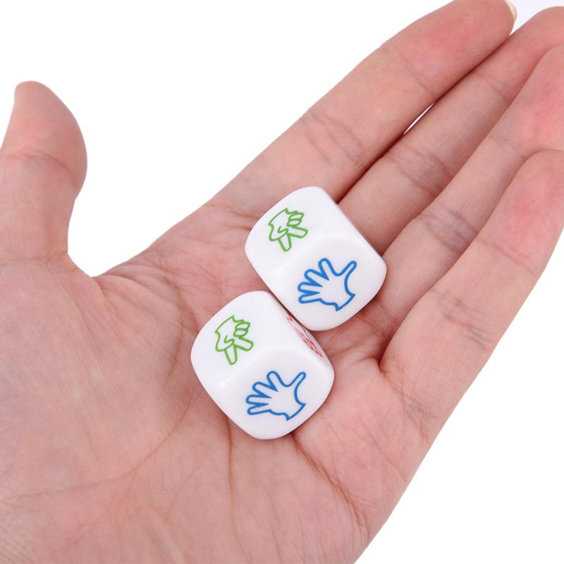 2Pcs Finger Guessing Game Dice Toys Scissors Stone Family Party Board Game