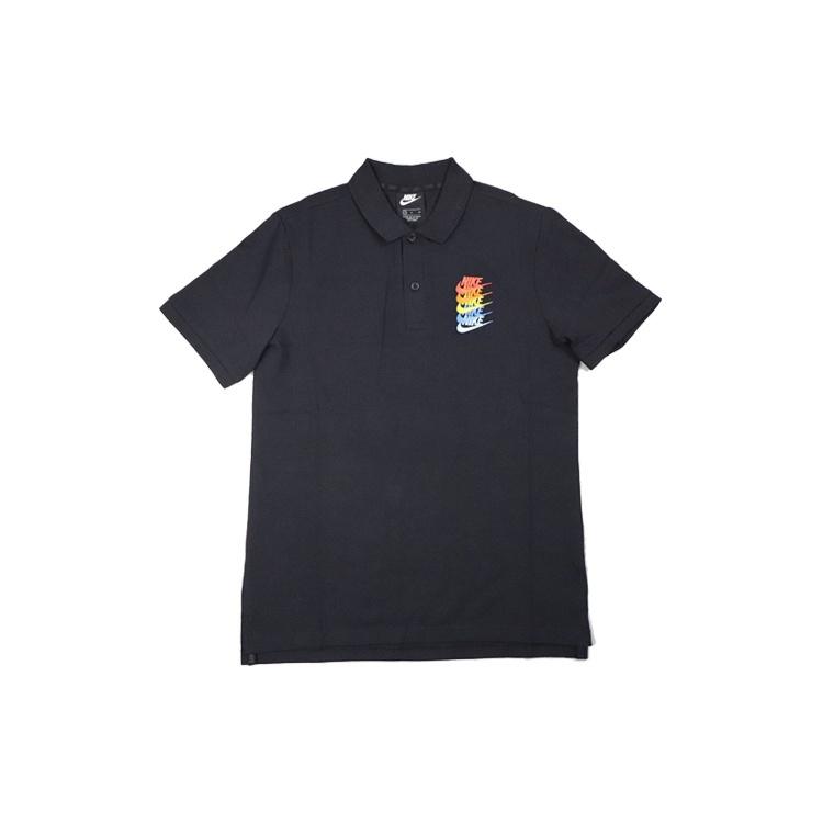Nike Sportswear Polo Rainbow Gradient Polo Shirt Black Men s CI9595-010 S