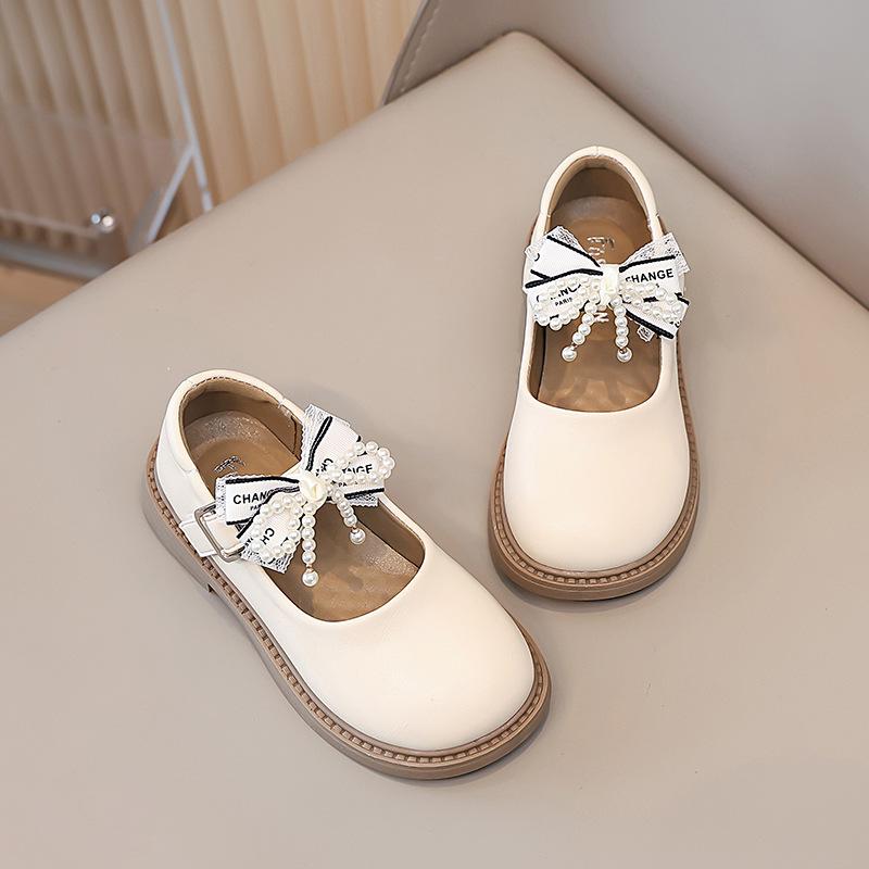 Girls princess shoes children's leather shoes 2025 new spring and summer soft-soled Mary Jane shoes little girl performance shoes